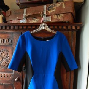 Bisou Bisou Workwear Royal Black dress zip back